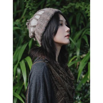 Lion~搖搖樂 手工編織軟糯康賽妮羊駝毛羊毛流蘇毛線帽秋冬男女