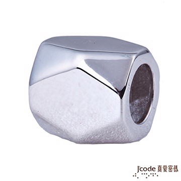J’code真愛密碼 左偏執面純銀串珠-男