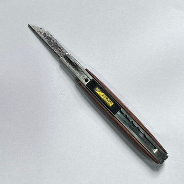 [沐沐屋]OLFA-自改原木外殼 30度細工刀 實木美工刀 精密切割刀-L