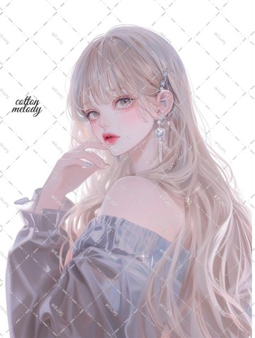 original sticker no.7808 人物貼紙 原創貼紙 人物貼紙 女孩貼紙 原創人物貼紙