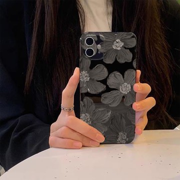 藝術花朵適用三星s21fe手機殼硅膠note20ultra創意s20+全包a22a52