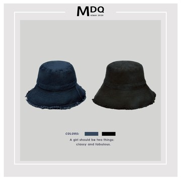 MDQ 素面漁夫帽 遮陽漁夫帽 漁夫帽女 遮陽帽 防曬帽 毛邊漁夫帽902006