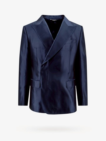 Satin blazer with peak lapel - DOLCE & GABBANA - gender_Man