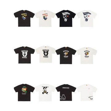 2025年日系復古human made蛇年限定短袖T-shirt男女ins情侶T恤夏