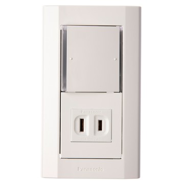 星光埋入式螢光單開單插座組