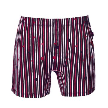 【Swear 思薇爾】SOLIS 元宇宙系列S-XXL寬鬆印花四角男內褲(玫瑰紅)