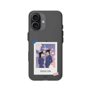 iPhone 17 Clear (相機按鈕) 酷墨灰 - Detective Conan - 新一&小蘭