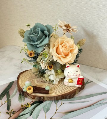 癒心花藝 | 森森日和永生花名片座 開幕花禮/升遷花禮