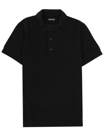 tom ford lyocell and cotton polo shirt