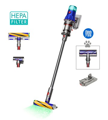 【獨家特賣】Dyson V12 Detect Slim™ Fluffy 輕量無線吸塵器 (雙主吸頭 雙電池組)