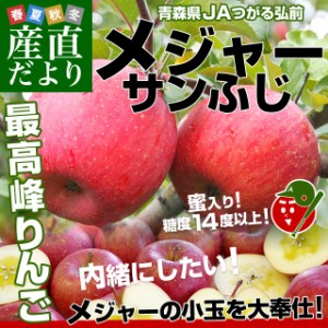 青森県より産地直送 JAつがる弘前 メジャー サンふじ 約3キロ（小玉13玉）送料無料 りんご 林檎