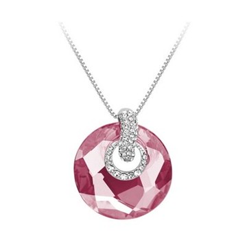 現貨+預購 925純銀項鍊 水晶吊墜-高貴典雅母親節生日情人節禮物女飾品2色73aj329【獨家進口】【米蘭精品】