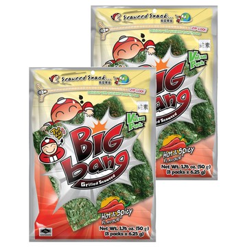 TAO KAE NOI 小老板 超級大海苔超值包 辣味  50g  2包