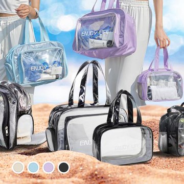 【Reddot 紅點生活】乾濕分層防水健身沙灘游泳包(超值2入組)