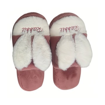 兔耳絨拖鞋-多色多尺寸任選