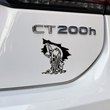 反光屋FKW 縫縫生物 防水貼紙 車貼 汽車貼紙 擋風玻璃 烤漆面 撕除不殘膠 透明底 貞子 鬼 貓咪 萌貓 防水耐曬