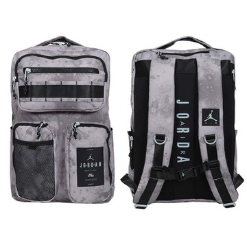NIKE JORDAN 大型雙肩後背包-肩背包 雙肩包 15吋筆電 JD2333032AD-001 灰綠黑