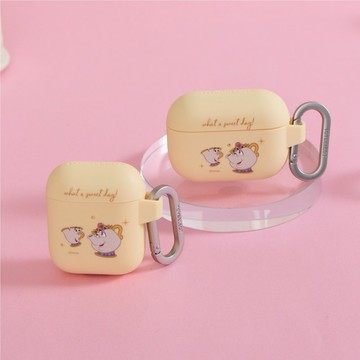 Disney公主-茶壺太太與茶杯阿齊款強悍防摔AirPods保護套