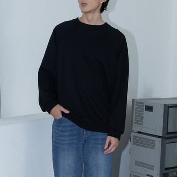 華夫格拉克蘭袖素面上衣 兩色售 S/M/L/XL