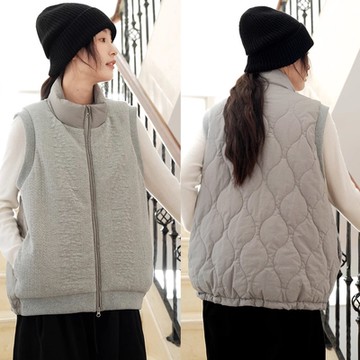 設計所在 獨家高端限量系列 採用3M新雪麗棉服肌理感鋪棉馬甲外套