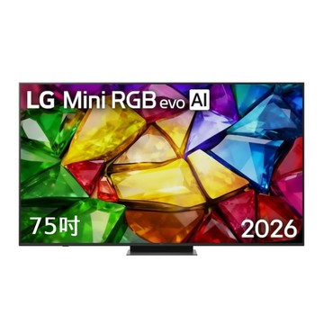 LG 75型 4K 原生120Hz Mini RGB evo 86系列 AI杜比全景聲智慧螢幕顯示器 含智慧導航掃地機器人 (75MRGB86BTA)