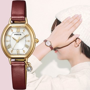 CITIZEN 星辰 Wicca 情人節推薦款 水晶太陽能女錶 套錶 雙12購物節 送禮首選 KP2-523-92