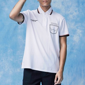 EDWIN｜男裝｜網眼印花短袖POLO衫