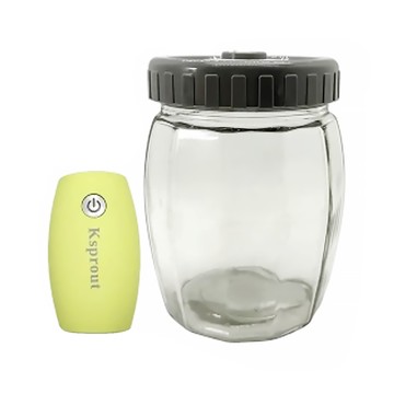 Ksprout 愛藏鮮 真空保鮮機含真空玻璃密封罐 960ml 食品級無鉛材質  1個