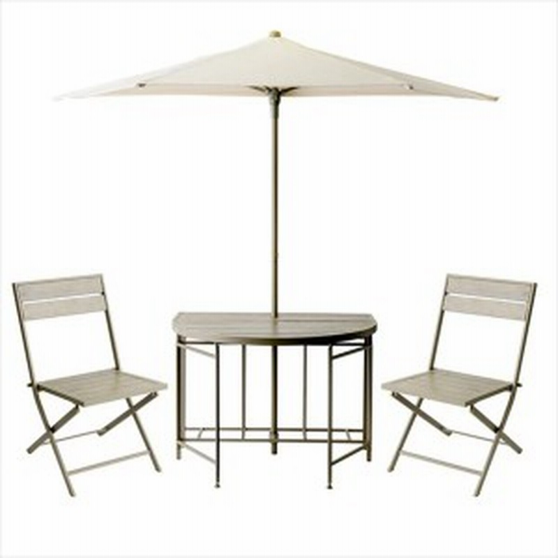 杉田エース パティオ プティ ムーン テーブル 1 チェア 2 パラソル 1セット Moon ガーデンテーブルセット ガーデンファニ 通販 Lineポイント最大10 0 Get Lineショッピング