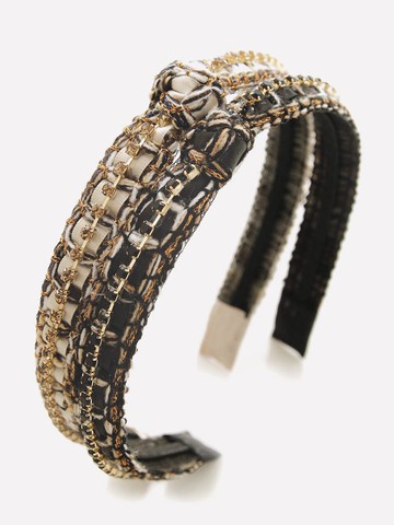 Ribbon Knot Satin Cubic Hairband (H01324)