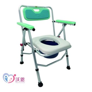 富士康 鋁合金扣式收合輪椅 FZK-4526｜扣式快收設計｜輕巧好收納｜鋁合金車架｜居家照護適用