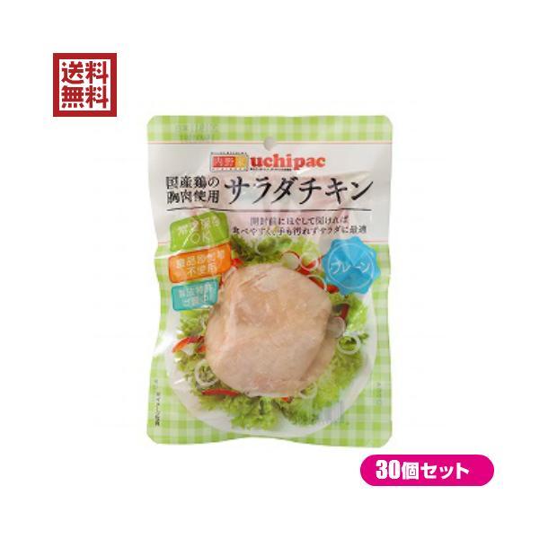 サラダチキン 無添加 国産 ウチノ サラダチキン（プレーン） 100g 30個セット 送料無料