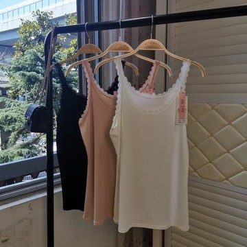 2020新款螺紋棉蕾絲吊帶內搭外穿純色背心女夏修身顯瘦薄款上衣