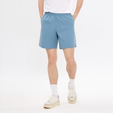 Hang Ten- 舒適平紋布鬆緊短褲-男(粉藍)