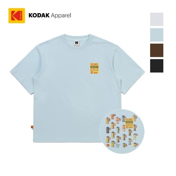 【KODAK Apparel】柯達 底片盒短袖T恤 4色(黑 棕 藍 白) KB602025