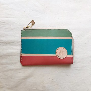 植鞣革萬用短夾_零錢層_茄芷袋傳統三色