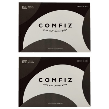 COMFIZ 康菲 成人立體醫療口罩 L  沉穩黑  20片  2盒