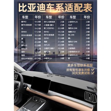 比亞迪海獅06宋plusdmi宋L秦海豚海鷗海豹05元UP漢唐中控臺避光墊