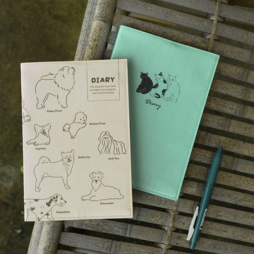 Chuyu 2026年B6/32K週誌+筆記/週計劃/日誌手帳/手札行事曆-絹布