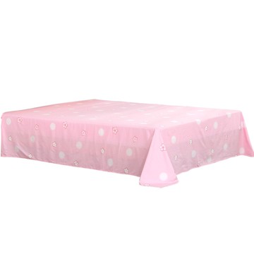 水星家紡全棉櫻花床單單件粉紅床上用品床罩卡通學生宿舍床品