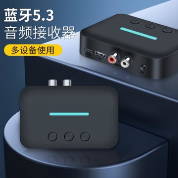 無線5.3藍牙音頻接收器手機藍牙連接U盤播放有線音箱功放車載音箱