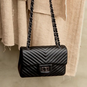 MYMY 低調奢華 V紋小箱包 (羊皮/肩揹/手提/斜揹/小包/女包)