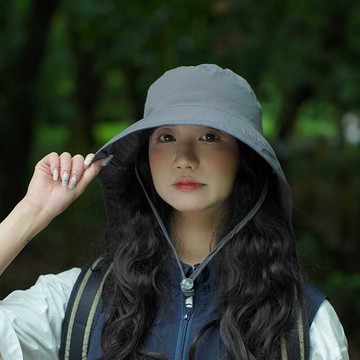 桃園出貨防曬帽子女夏季遮陽帽戶外騎車護頸太陽帽大簷透氣折疊登山漁夫帽