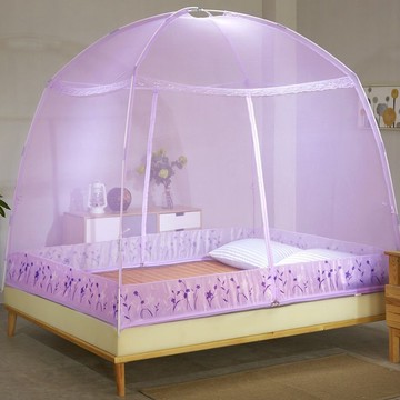 ⛺可開發票⛺蒙古包蚊帳 嬰兒蚊帳 加密加高蒙古包蚊帳家用支架有底1.2米1.5米1.8m2.0米牀上雙開門