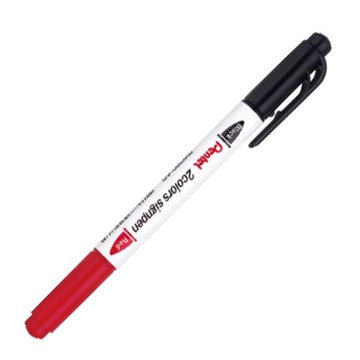 【史代新文具】飛龍牌Pentel SW380-ABT 0.5mm  黑紅 2色簽字筆 (1盒12支)