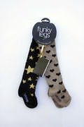 2014 秋冬 funky-legs 金星星與黑愛心聖誕有機棉褲襪套組