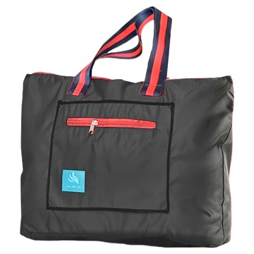 MI MI LEO 台灣製輕便防潑水旅行拉桿收納袋  53.5 x 12 x 35cm  黑色  1個