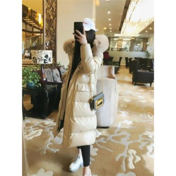 抵御零下30度的寒冷!白鵝絨羽絨服長款女過膝韓版寬松2024年新款