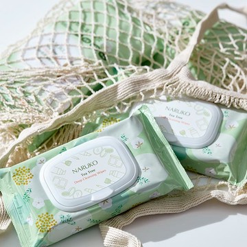 🍀用溫柔卸掉武裝 做最真的你💓 【牛爾NARUKO】茶樹神奇溫柔卸妝巾50入🐧元氣補給│閏蜜│送自己│打氣│生日快樂