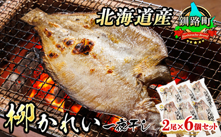 柳かれい 一夜干し 2枚×6個セット 北海道産 柳かれいを 一夜干しに！ おつまみ 焼魚 焼き魚 定食 魚 干物 セット ひもの 冷凍 人気の 訳あり！